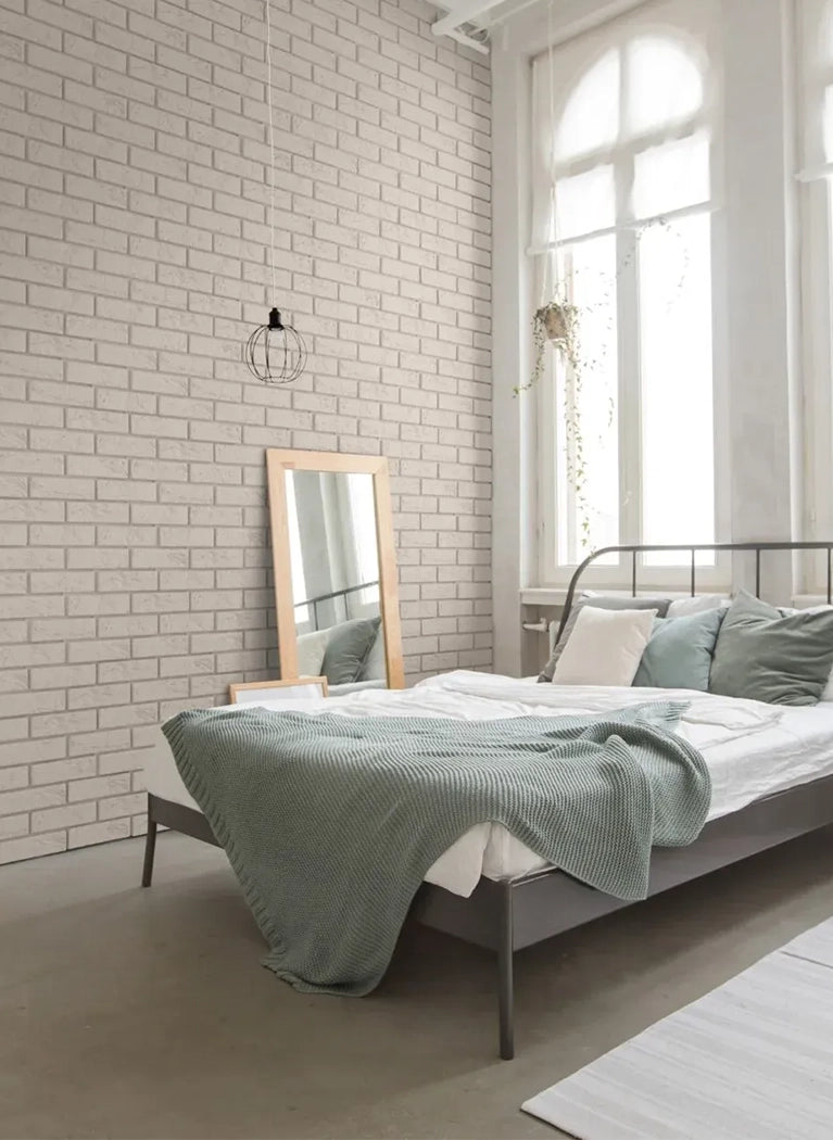 Brick Slips BOSTON Concrete Interior & Exterior - Box in bedroom interior Decormania UK