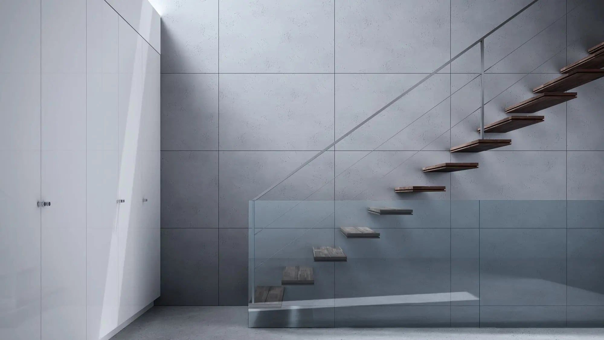 VHCT Concrete Wall panel interior exterior in hallway interior