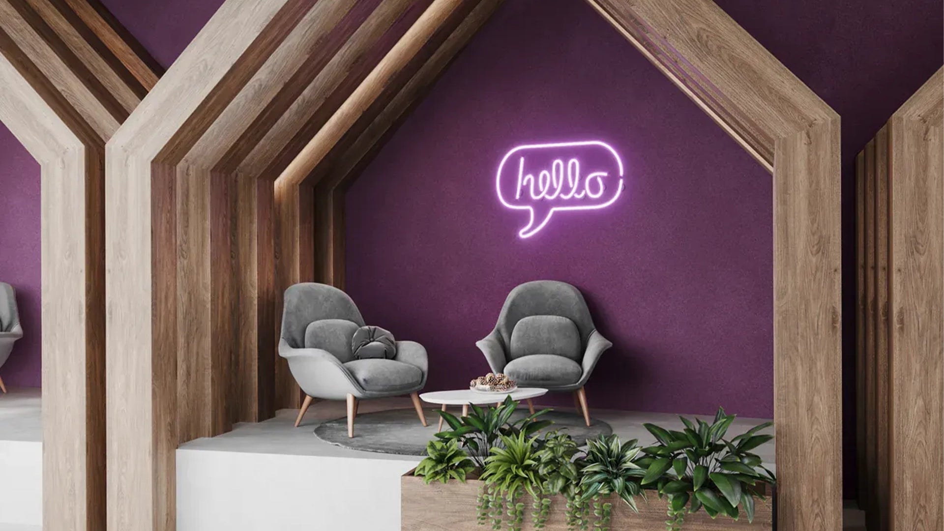 Plain Acoustic Wallpaper Wool 
sitting area DecorMania UK