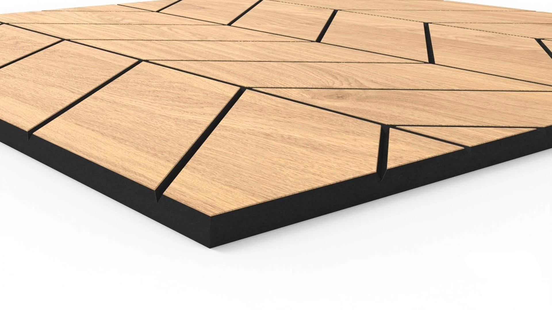 GrooveCraft Milled Acoustic Wall Panels MDF - 6 on white background DecorMania UK