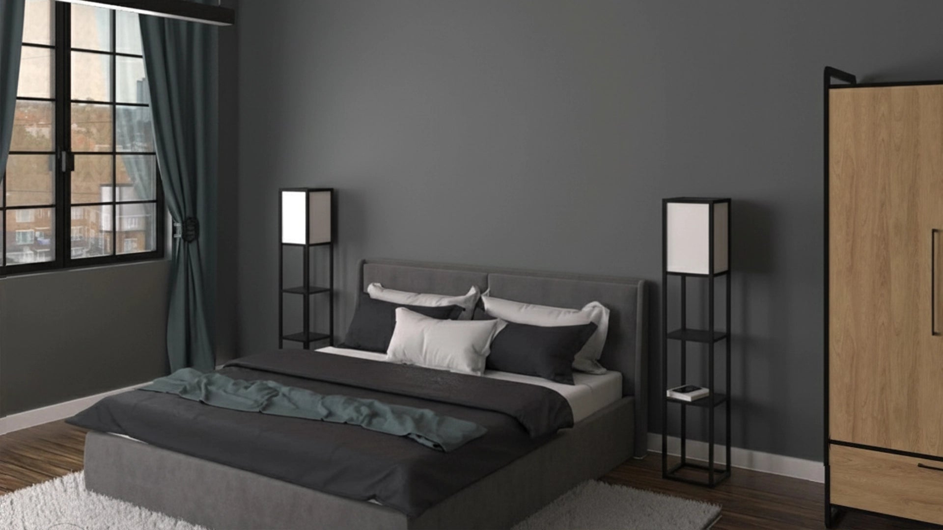 GrooveCraft Milled Acoustic Wall Panels MDF - 5 in bedroom interior DecorMania UK