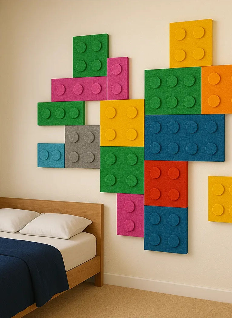 Soft Foam Wall Panels - BUILDING BLOCKS For Kids in cozy interior DecorMania UK