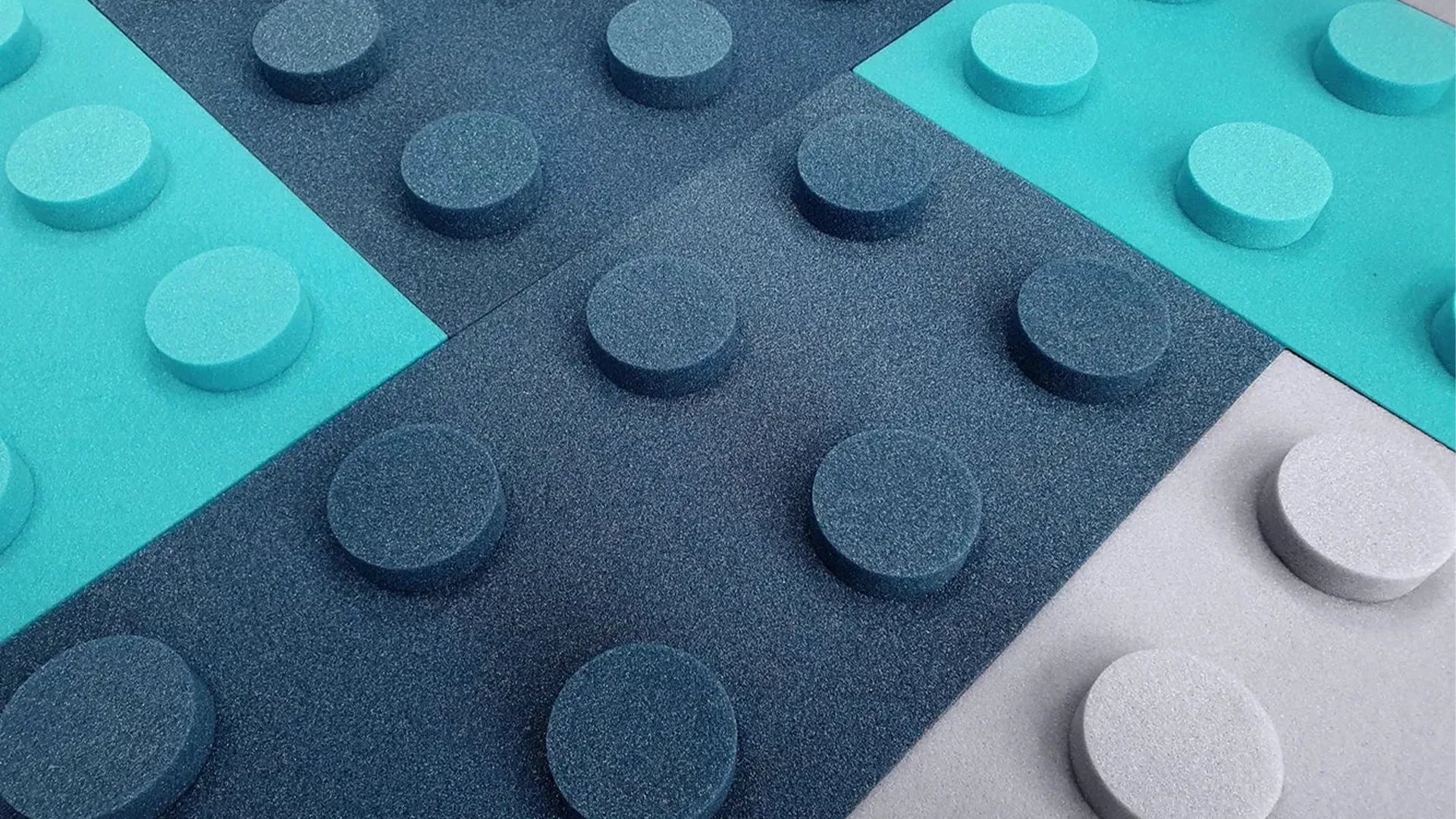 Soft Foam Wall Panels - BUILDING BLOCKS For Kids 25x75 blue composition DecorMania UK