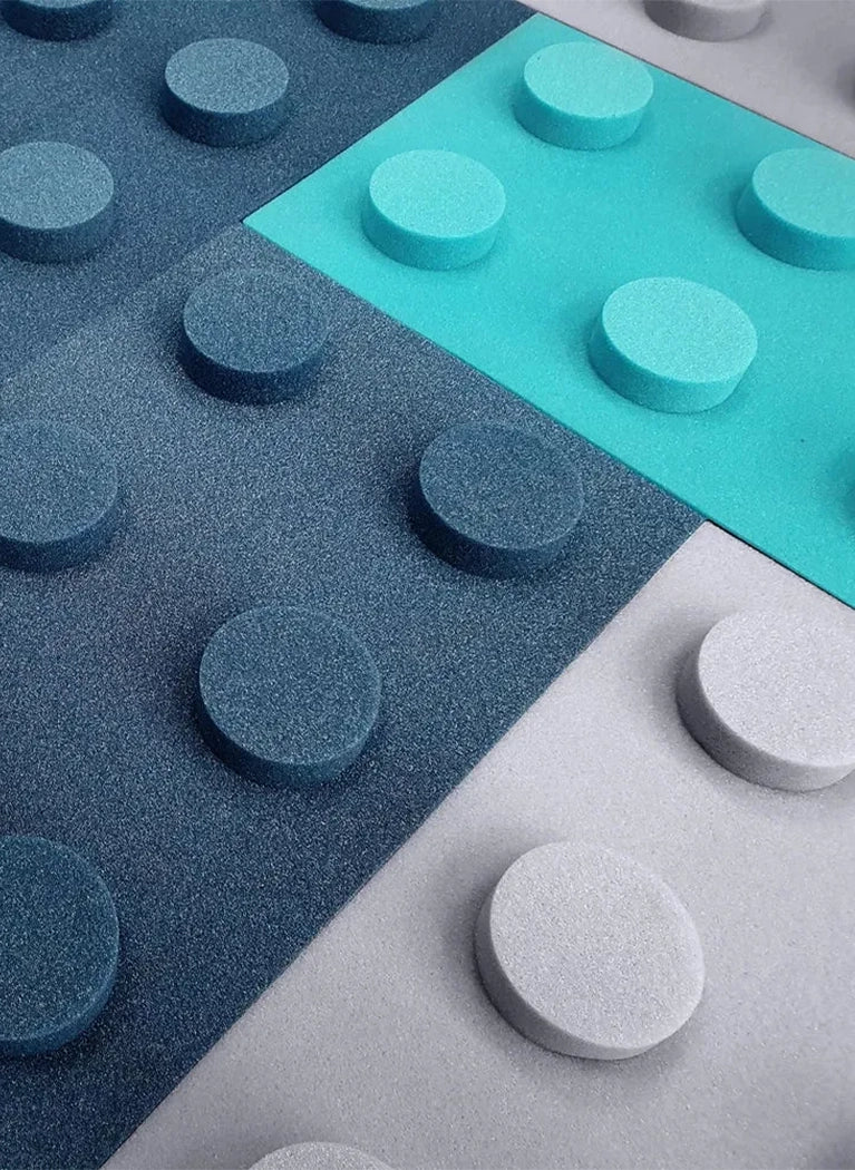 Soft Foam Wall Panels - BUILDING BLOCKS For Kids 25x75 blue composition DecorMania UK