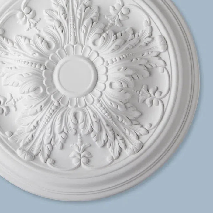 Close up view of VALENCIA R72 Ceiling Rose  | DecorMania UK 