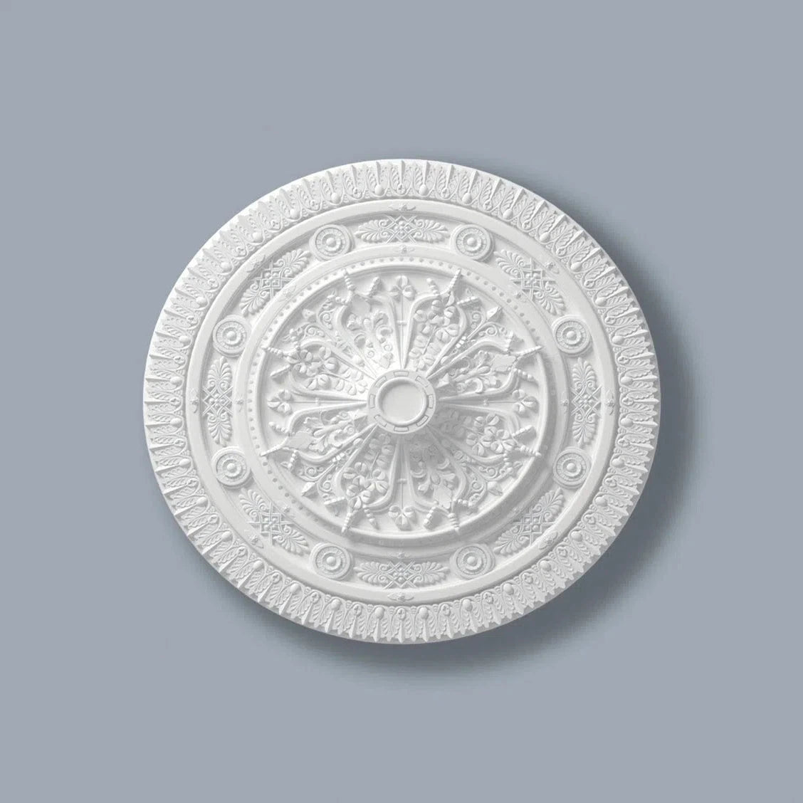 VICTORIA R25 Ceiling Rose on light background | DecorMania UK 