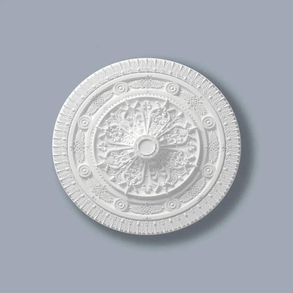 VICTORIA R25 Ceiling Rose on light background | DecorMania UK 