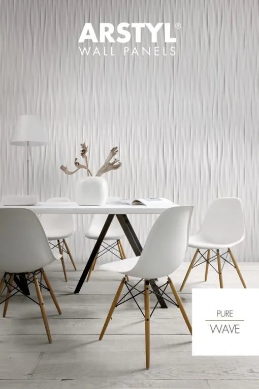 wave 3D wall panels in a modern living room Panels