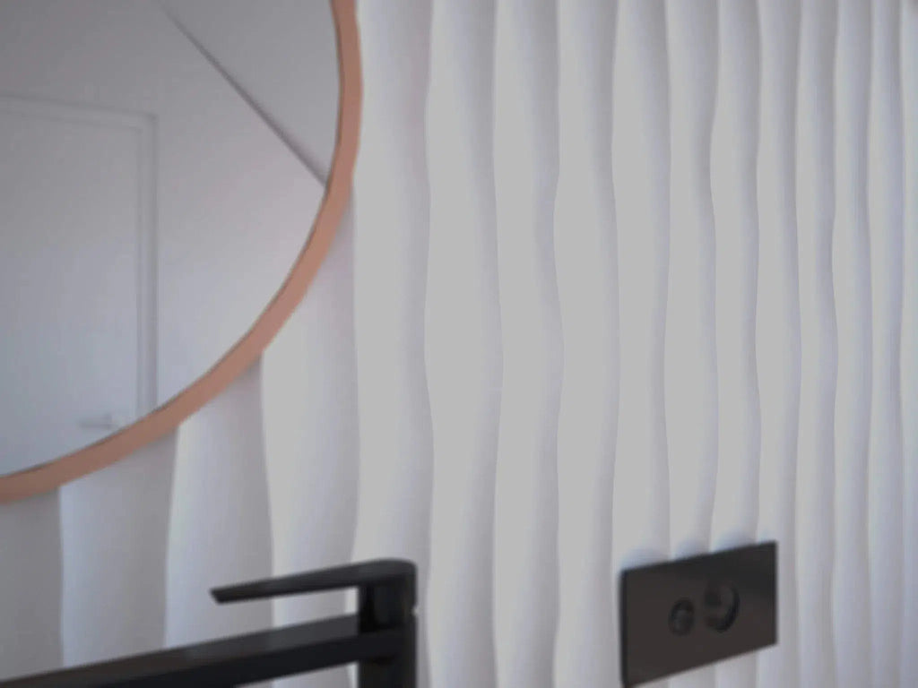WAVES 3D Wall Panel EPS - 3D Polystyrene Wall Panels | DecorMania UK 