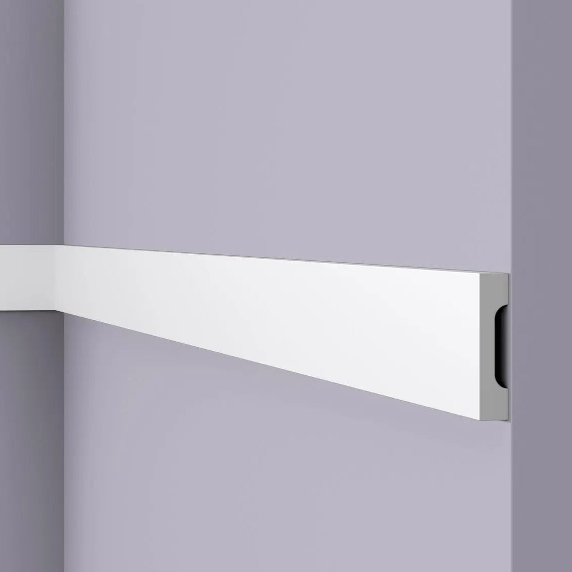 WD2 2M WALLSTYL DADO RAIL / PANEL MOULDING on grey background  | DecorMania UK 