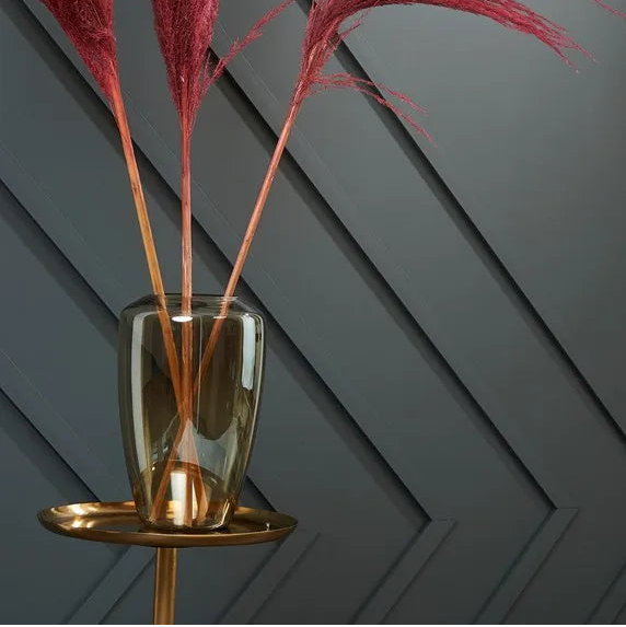 WD5 WALLSTYL dark decorative wall mouldings used to create a bold geometric feature wall