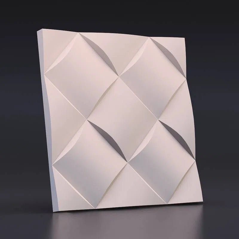 Close-up view of Gypsum Wall Panel - Model Wicker | DecorMania UK 