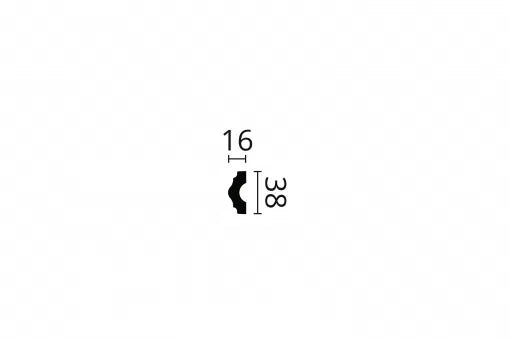 Dimensions of WL3 WALLSTYL PANEL MOULDING 2M | DecorMania