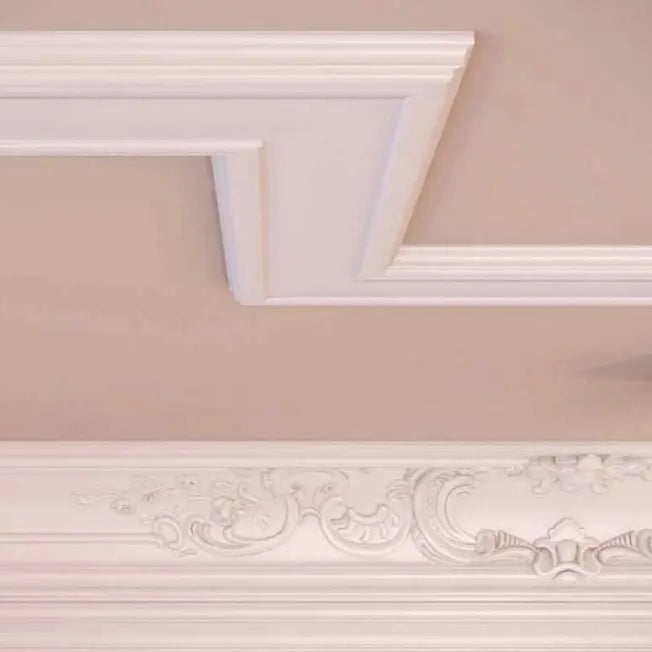 WL5 2M DADO RAIL - Dado Rail on beige ceiling  | DecorMania UK 