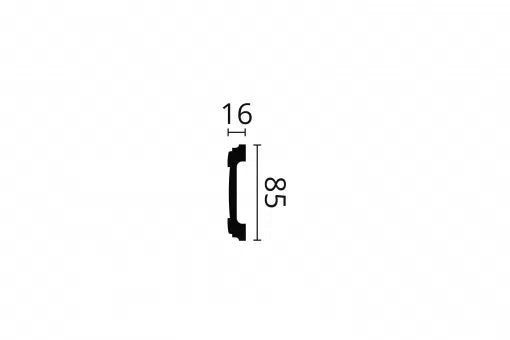 Dimensions of WL5 2M DADO RAIL - Dado Rail | DecorMania UK 