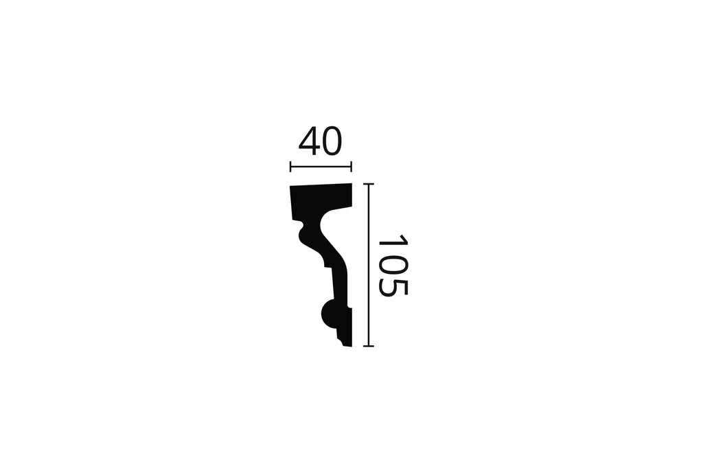 Z1 2M ARSTYL Dado rail 40mm x 105mm | DecorMania UK