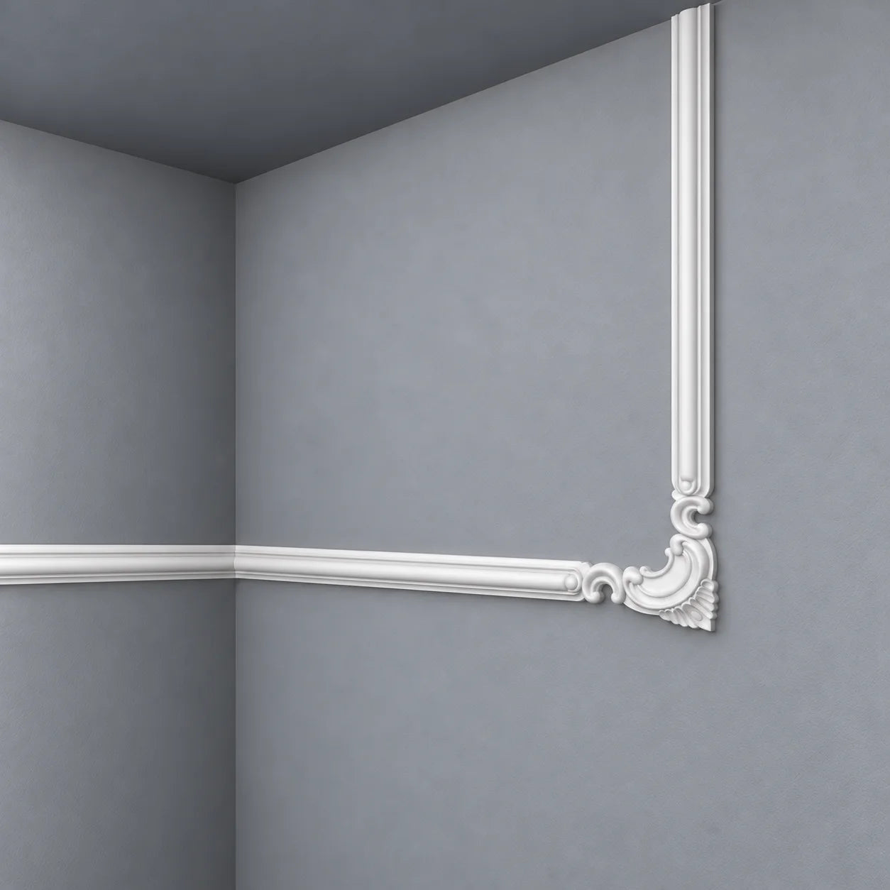 Z101 ARSTYL decorative corner moulding with white wall panel trim