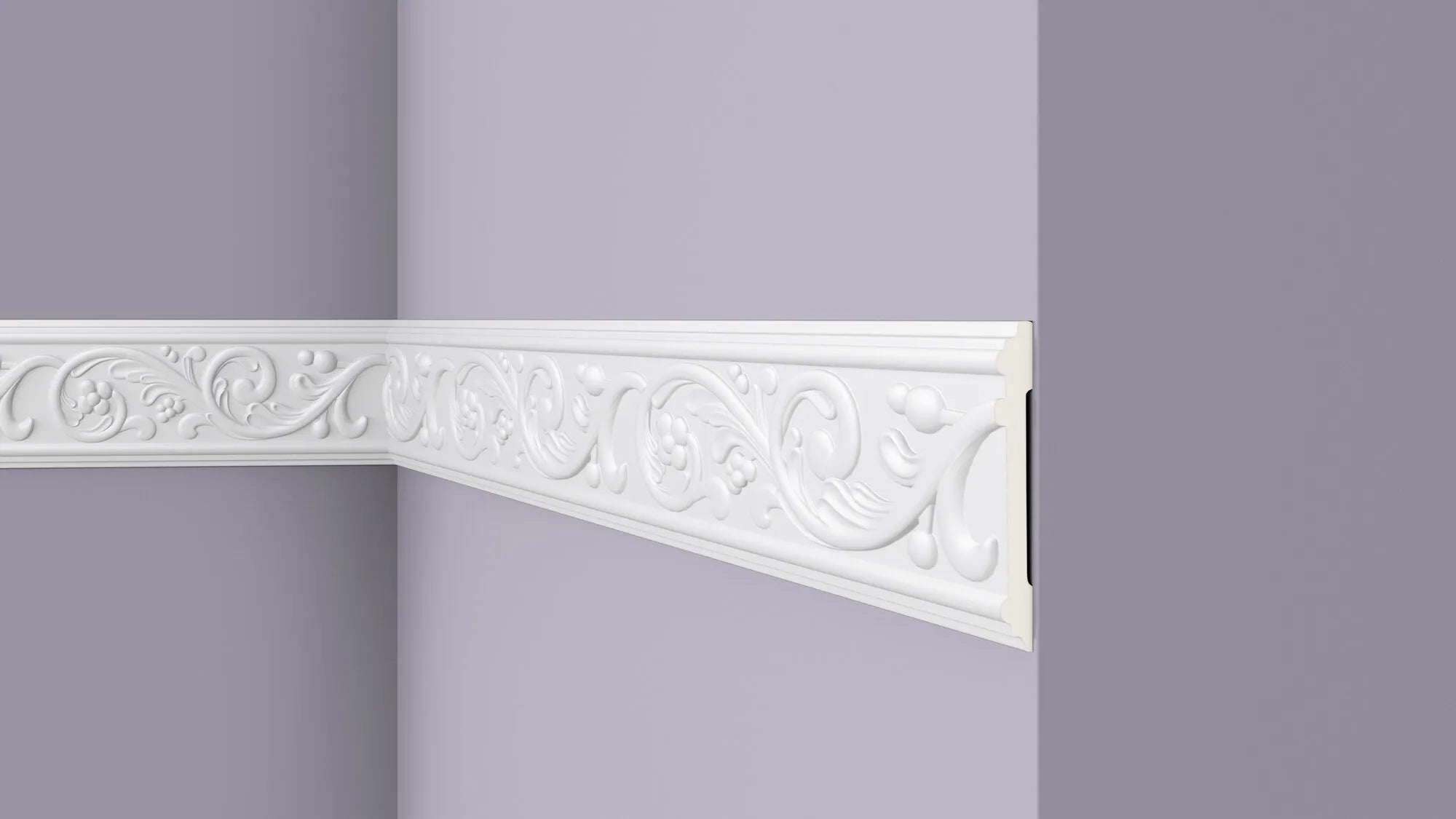 Z12 2M ARSTYL DADO RAIL on grey wall  | DecorMania UK 