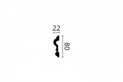 Dimensions of Z13 2M ARSTYL DADO RAIL - Dado Rail  | DecorMania UK