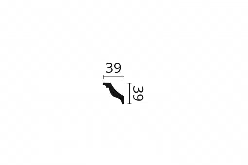 Dimensions of Z15 ARSTYL® 2M Ceiling coving  | DecorMania UK 