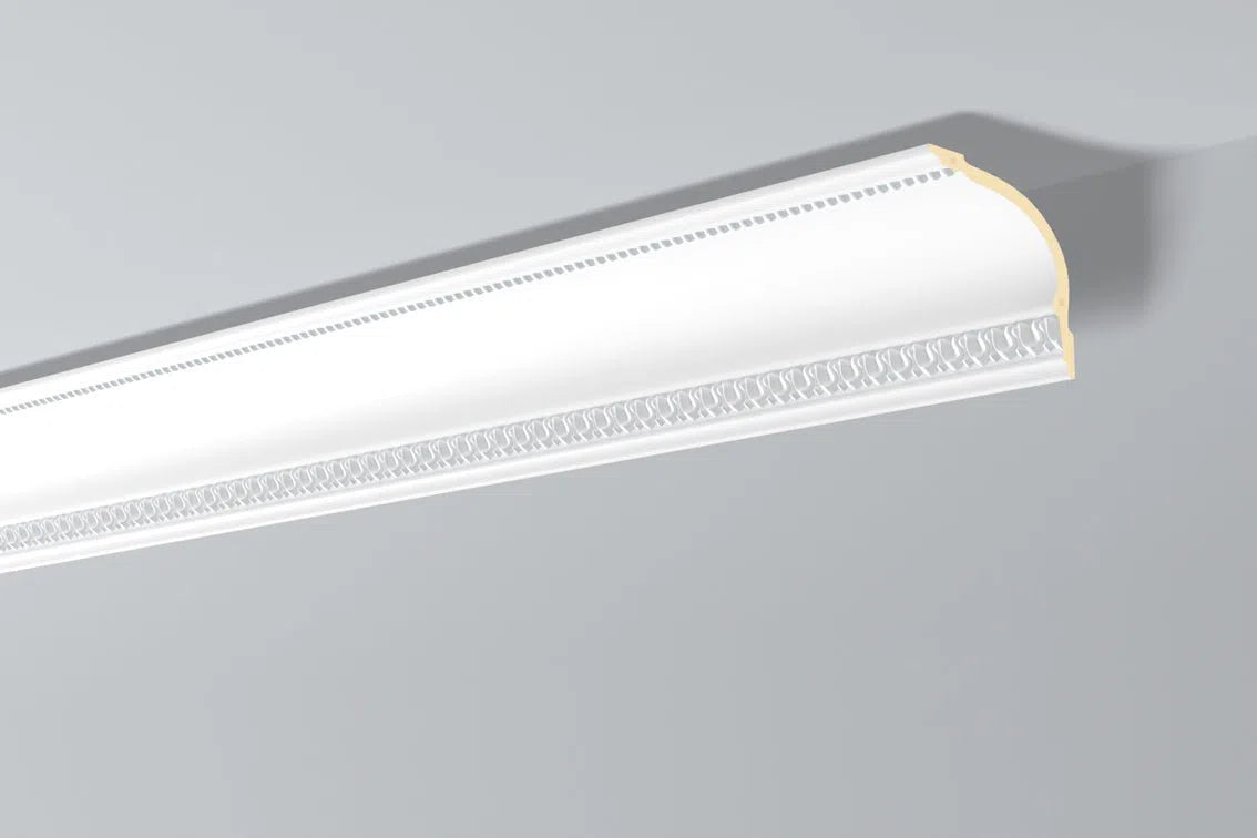Z6 ARSTYL® 2M Ceiling Coving on the grey ceiling  | DecorMania UK