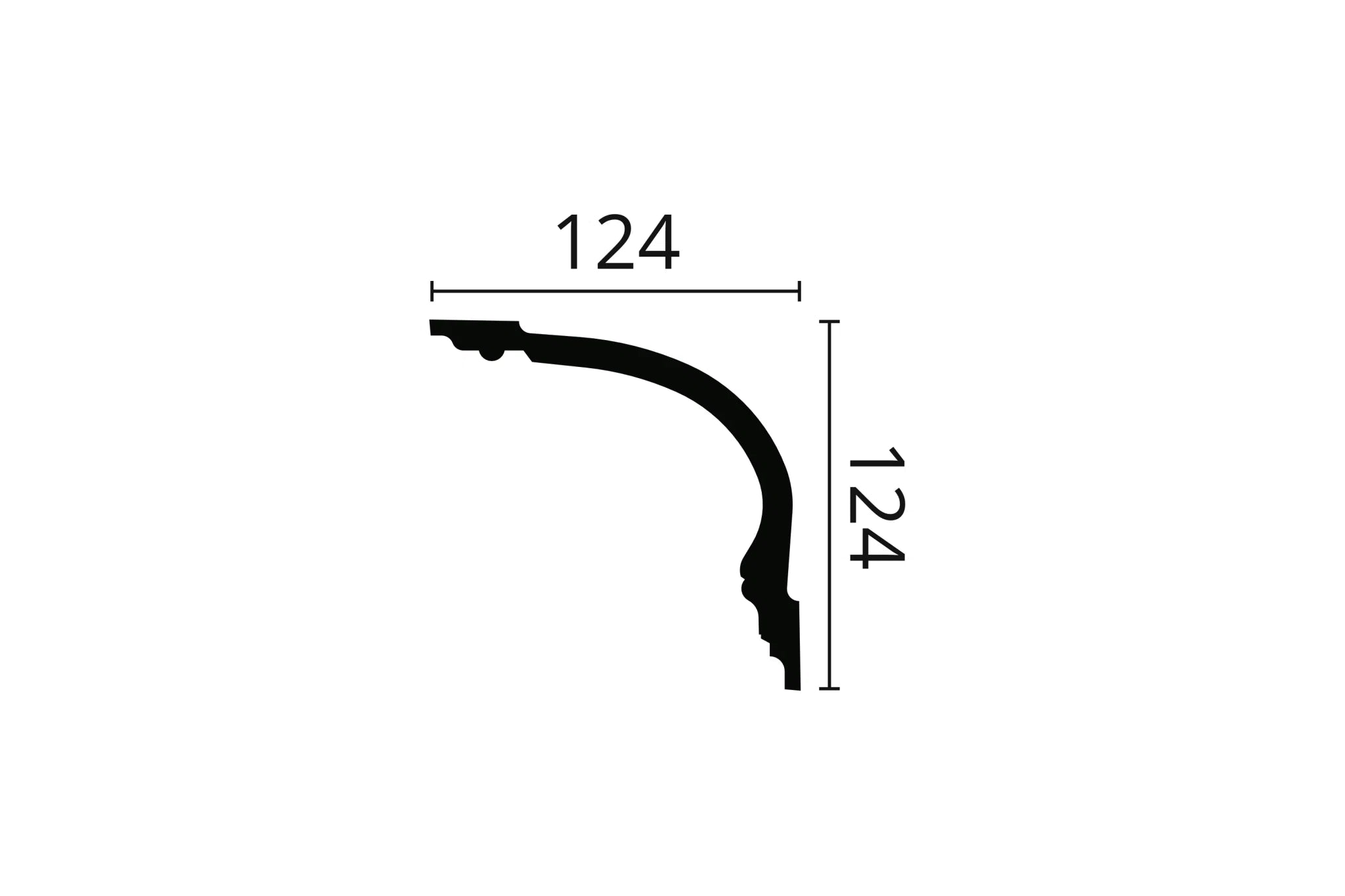 Dimensions of Z6 ARSTYL® 2M Coving  | DecorMania UK 