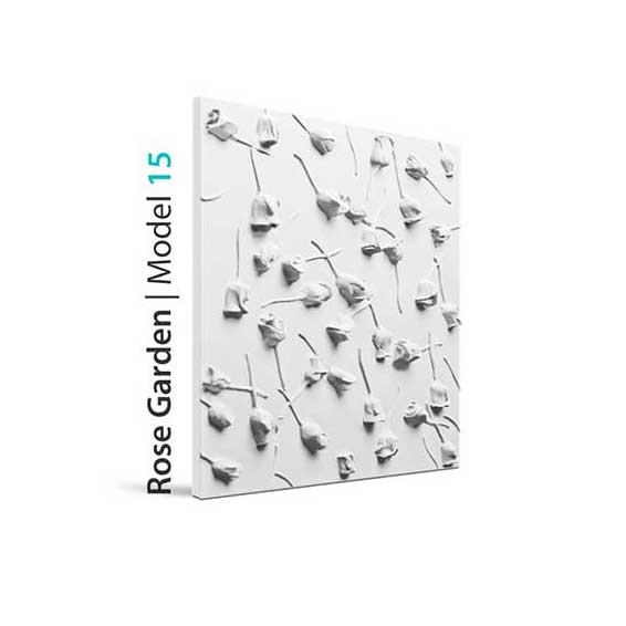 3D Wall Panel - ROSE GARDEN - Gypsum Panels | DecorMania