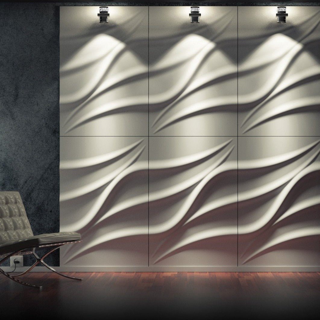 3D Wall Panel - TIDE - Gypsum Panels | DecorMania