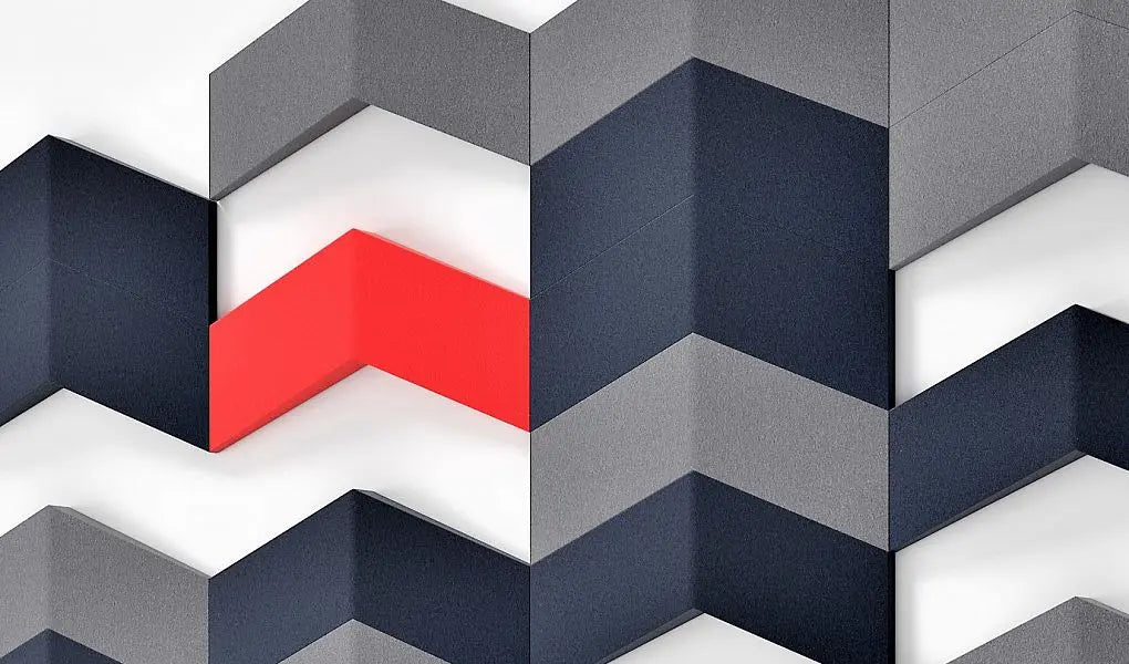 CHEVRON 3D Soft Acoustic Wall Panels accent wall | DecorMania UK