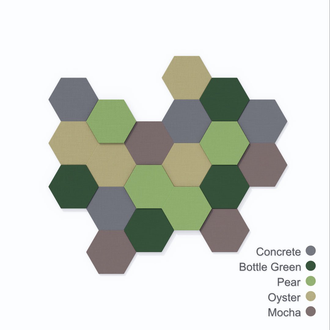 FLUFFO SET "HEXA" L Soft Acoustic Wall Panel - 3D Wall Panels | DecorMania