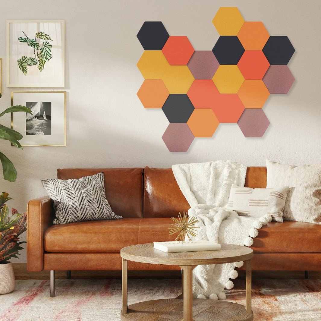 FLUFFO SET "HEXA" L Soft Acoustic Wall Panel - 3D Wall Panels | DecorMania