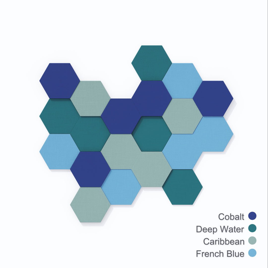 FLUFFO SET "HEXA" L Soft Acoustic Wall Panel - 3D Wall Panels | DecorMania