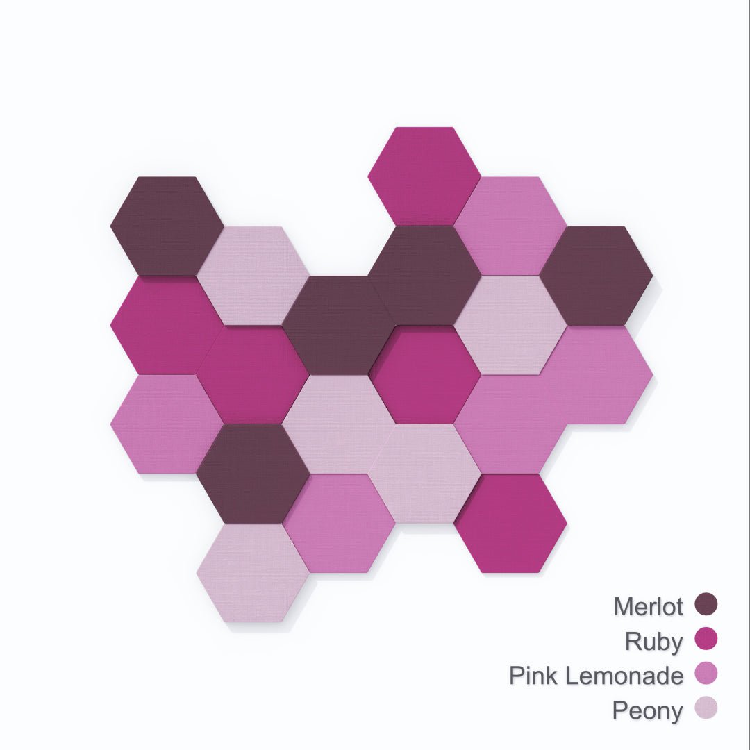 FLUFFO SET "HEXA" L Soft Acoustic Wall Panel - 3D Wall Panels | DecorMania