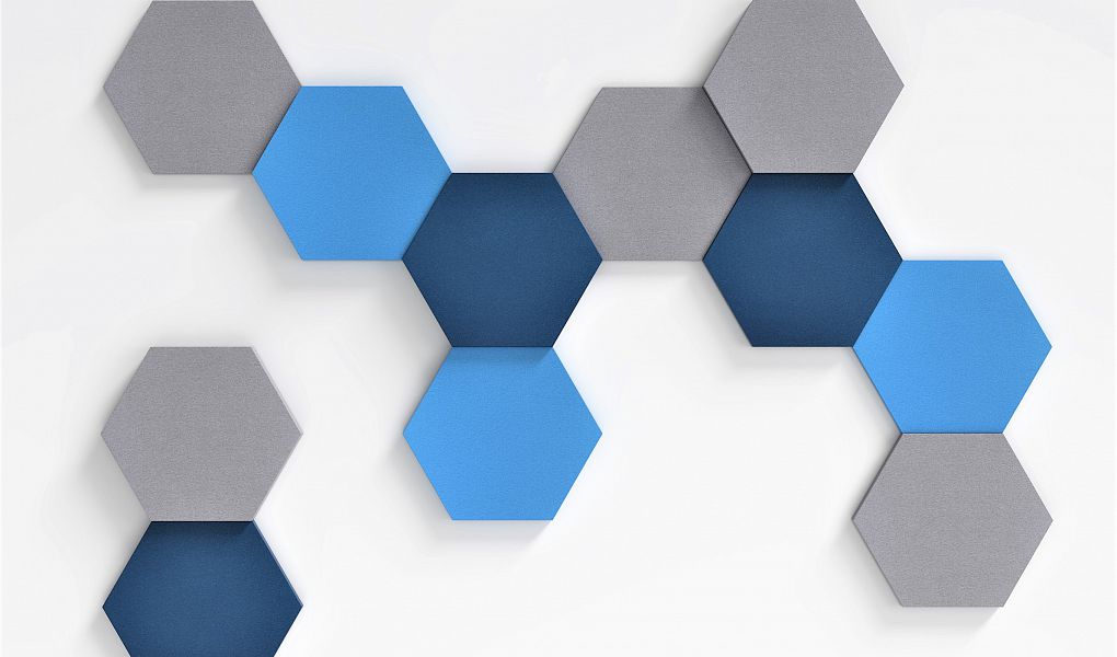 FLUFFO SET "HEXA" L Soft Acoustic Wall Panel - 3D Wall Panels | DecorMania