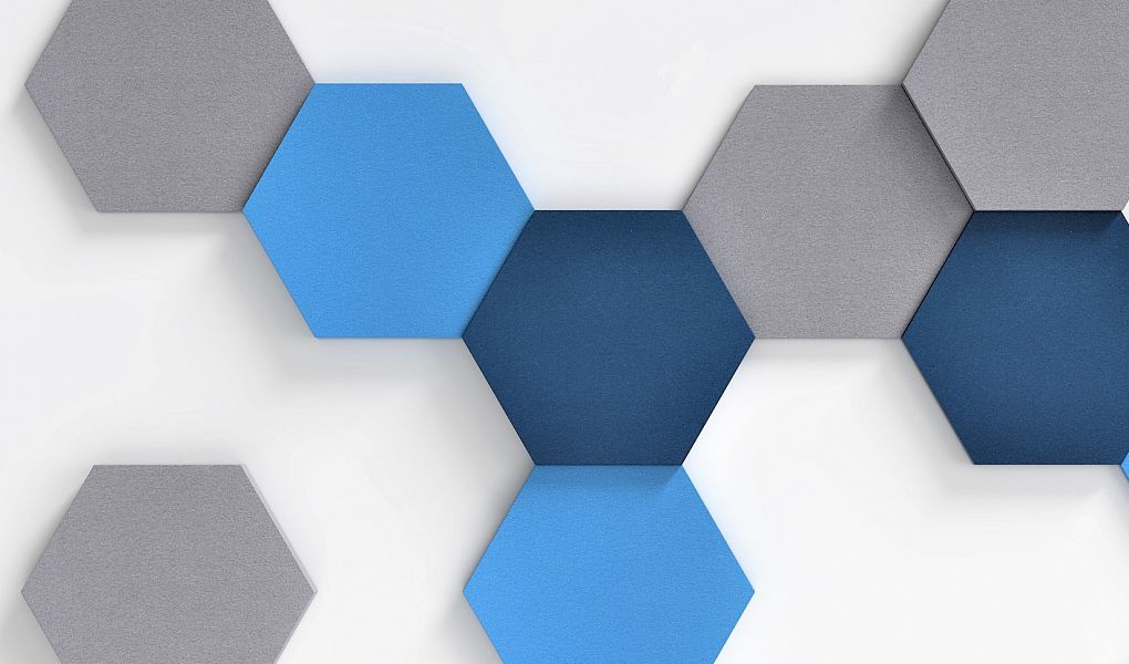 FLUFFO SET "HEXA" L Soft Acoustic Wall Panel - 3D Wall Panels | DecorMania