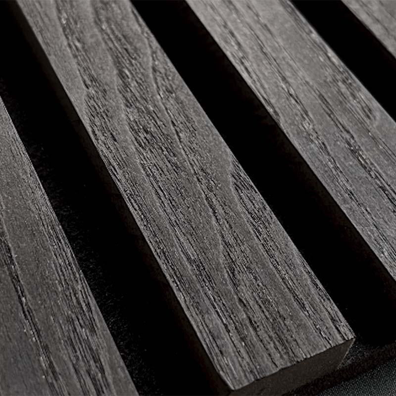 Charcoal - Acoustic Slat Wood Panel 280 x 60 - Slats acoustic 3D Panels | DecorMania
