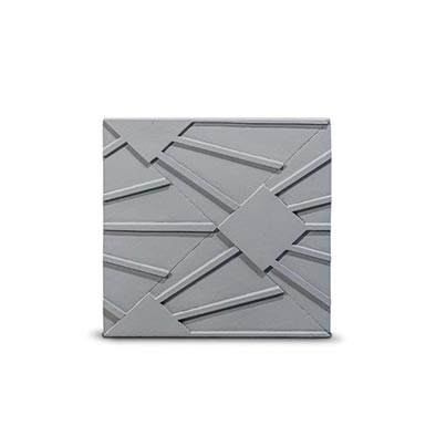 Concrete 3D Tile ANDROMEDA Grey - Box 12 - 3D Concrete Tiles | DecorMania