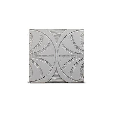 Concrete 3D Tile CARINA Light Grey - Box of 6 - 3D Concrete Tiles | DecorMania