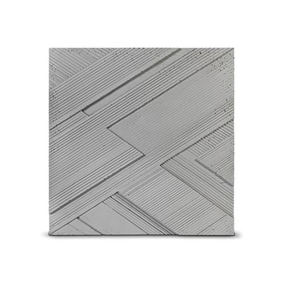 Concrete 3D Tile LUX - Box of 4 - 3D Concrete Tiles | DecorMania