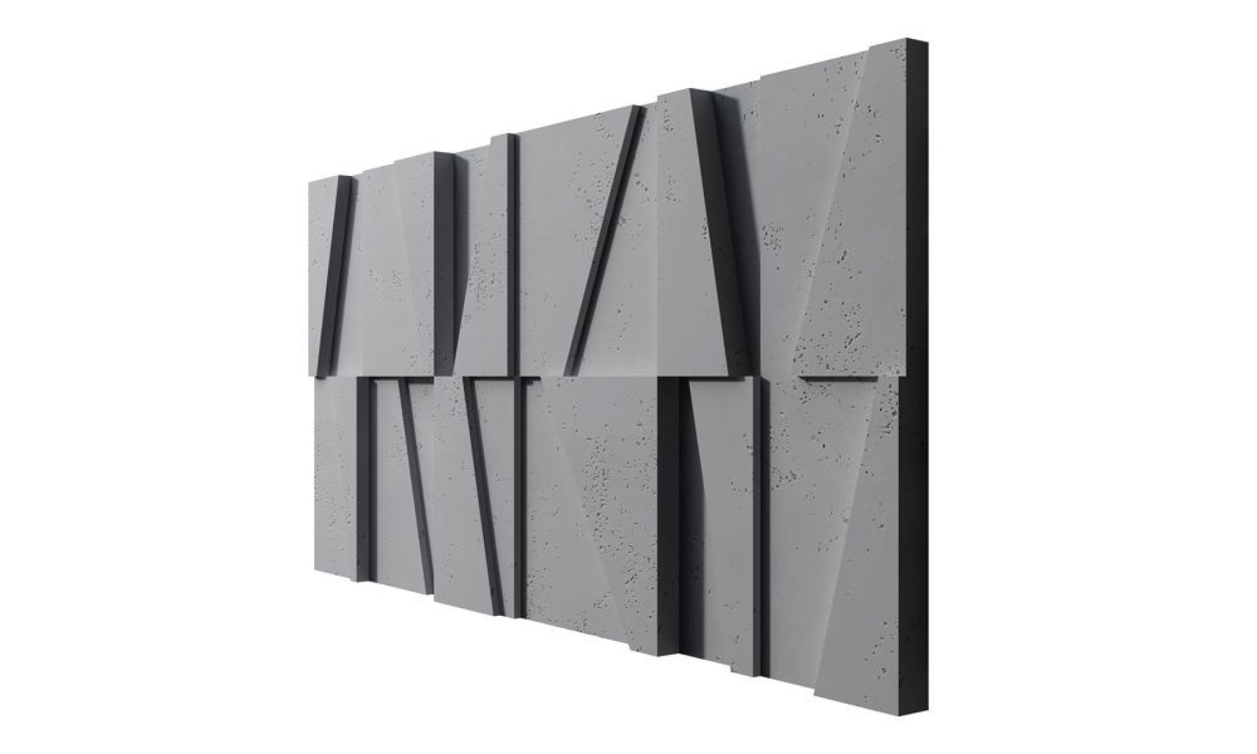 Concrete 3D Wall Panel MULTI BOOKCASE - 3D Concrete Panels | DecorMania