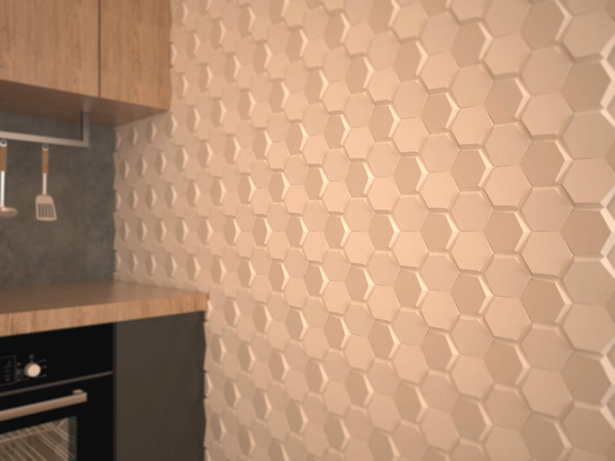 HEXA 3D Wall Panel EPS - 3D Polystyrene Wall Panels | DecorMania